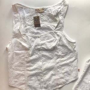 Hollister embroider top
